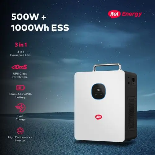 ITEL 500W Solar Generator 1000Wh Lithium Battery IESS-05K10P