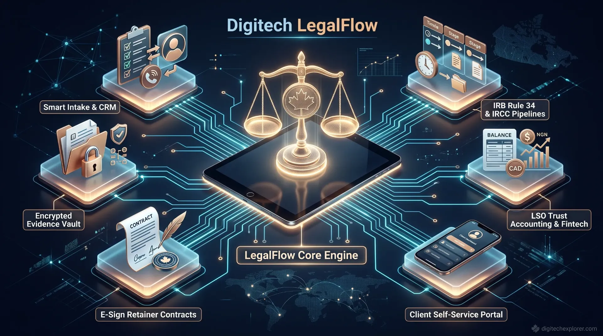 Digitech LegalFlow: Immigration & Refugee Practice Suite